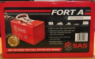 SAS Fort A Fortress Hitch Lock - can be fitted hitched or unhitched