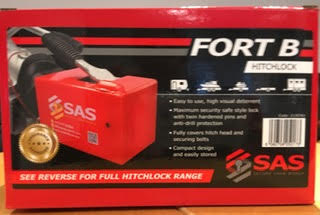SAS Fort B Fortress Hitch Lock - a versatile hitch lock for hitched or unhitched