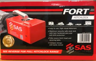 SAS Fortress Hitch Lock - versatile as can be fitted when hitched or unhitched
