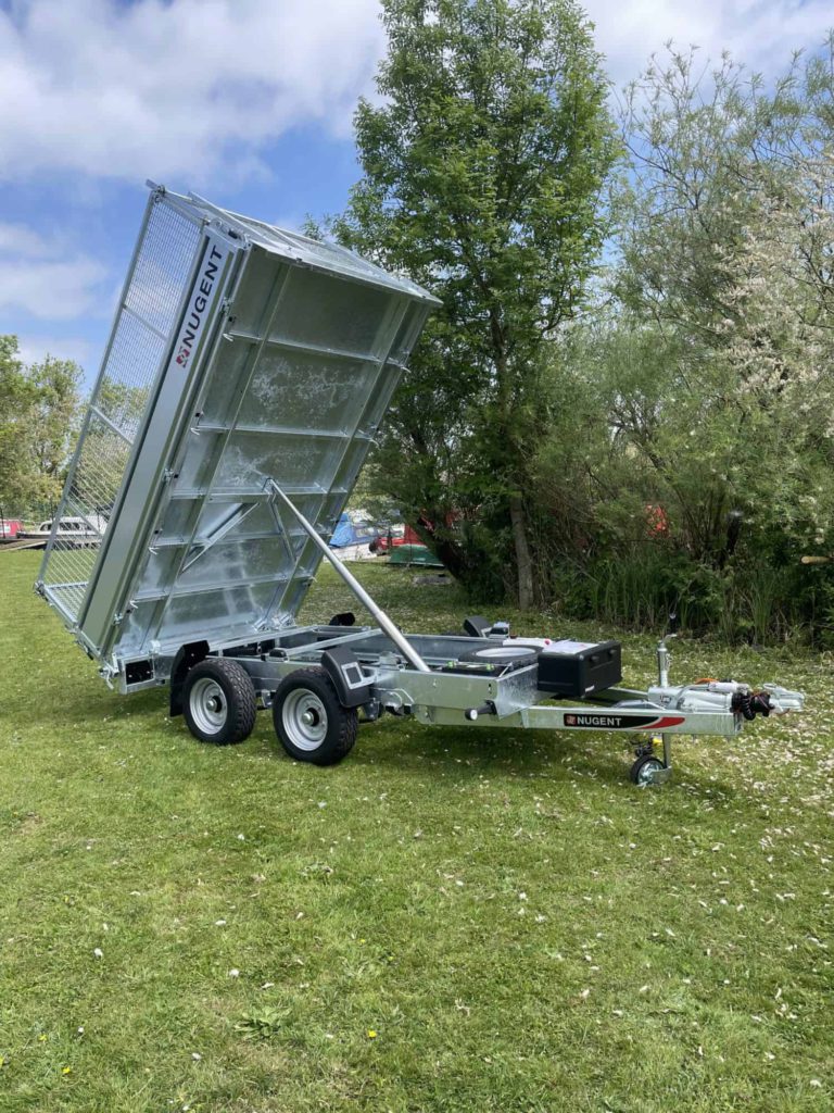 Nugent – Tipper T3118H with hinged mesh sides and solid drop sides