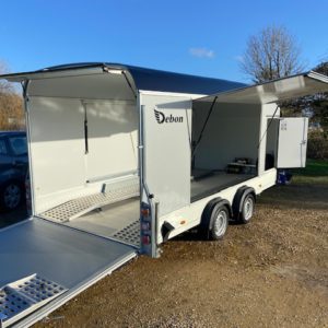 Debon C1000 (2700kg) Enclosed Car Transporter with side doors and 2 x Gull Wings