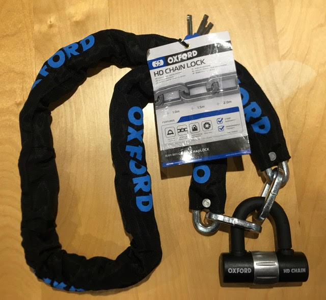 SAS Oxford 1500 x 10mm Heavy Duty Security Chain & Padlock 1.5m Long