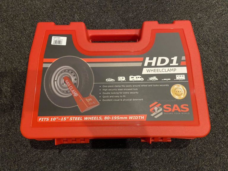 SAS HD1 Wheel Clamp - designed to fit steel wheels with 10-15 inch rims