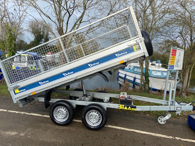 Debon PW 1.2 Rear tipping trailer with MESH SIDES MGW 2000kg 3.06m x 1.55m